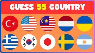 Guess the Country by the Flag!  Can You Guess Them All in 3 Seconds?