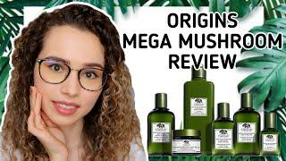 Origins Mega Mushroom Review | Cleanser, Lotion, Face Serum, Face Cream, Eye Serum