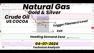 Natural Gas Fibonacci Level Triggered | Heading Demand Zone & Precious Metals Analysis : Major Moves
