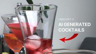 Generating cocktails using Machine Learning (GPT-3)