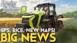 FARMING SIMULATOR 25 - LIVE Gameplay Reactions - Construction, Production Chains, GPS, & NEW MAPS!