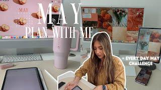 May Digital Plan With Me | iPad Vision Board, Goal Setting, May Challenge