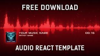 Audio React Visualizer After Effects Template [Free Download]