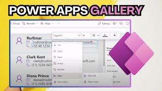 POWER APPS GALLERY CUSTOMIZATION | Power App Tutorial