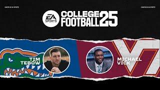 College Football 25 Gameplay | Mike Vick vs Tim Tebow