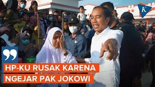 Momen Siswi SMA di Buton Kesal Kejar Jokowi hingga HP Rusak