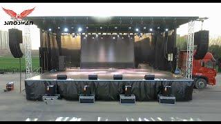 Mobile Concert Stage Setup-SINOSWAN Gospel Truck for Church Crusade,Evangelism, Minister Mission