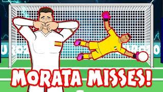 SPAIN OUT ON PENALTIES! (Italy vs Spain Morata Elmo Penalty Shoot-Out Euro 2020 Goals Highlights)