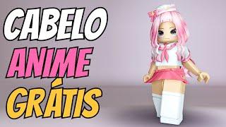 COMO PEGAR CABELO DE ANIME GRATIS + 10 ITENS GRATIS NO ROBLOX!