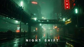 Night Shift - Blade Runner Ambient Journey - Dystopian Ambience for Focus and Sleep