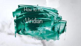 How To Make Viridian | Acrylics | Color  Mixing #155