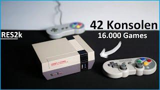 RES2K 2022 Konsole - Bietet dir 42 Konsolen mit 16.000 Games und mehr - Moschuss