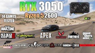 RTX 3050 8GB + Ryzen 5 2600 : Test in 14 Games - RTX 3050 Gaming