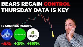 THURSDAY Jobs Data Can SAVE or BREAK Markets.. & DIS, SHOP, HOOD Earnings (Daily Market Recap)