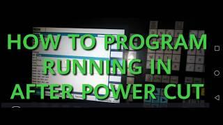 #vmc #jv40#cnc #Fanuc#siemens   How to program running in after power cut details intamil