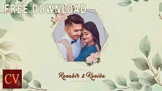 edius wedding invitation project free download |Floral Hexa | 4K