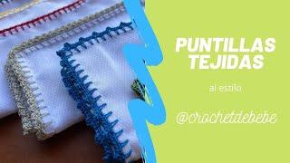 Puntillas o Bordes Tejidos al estilo @Crochetdebebe