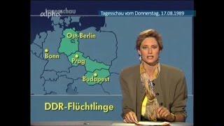 Vor 25 Jahren: TV-Berichte (Teil 2) über "DDR-Wende" in "TAGESSCHAU" vom 15.08. bis 31.08.1989