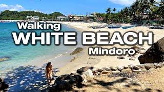 Walking WHITE BEACH Puerto Galera in Oriental Mindoro Philippines [4K]