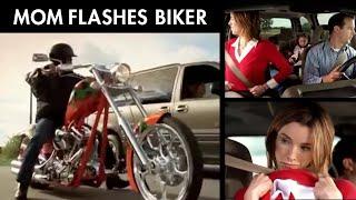 Minivan Mom Flashes Biker | Hilarious Big Dog Motorcycles Commercial | Classic Bike Channel