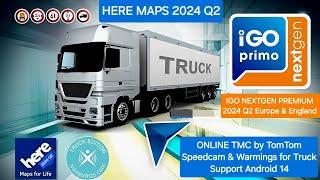 iGO Nextgen Navigation 2024 Q2 for Truck/Bus/Car Drivers. Europe & England with support Android 14