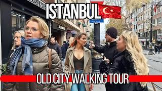 Turkey  Istanbul Walking Tour 4K | Grand Bazaar, Blue Mosque, Hagia Sophia | November 2024