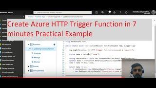 Tutorial to create Azure Function With Practical Example For Beginners