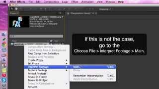 Adobe After Effects: How to import a PNG sequence