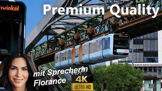 4K Premium - Schwebebahn Wuppertal mit Florance, coole Mitfahrt mit 1000 Infos, cab ride MonoRail