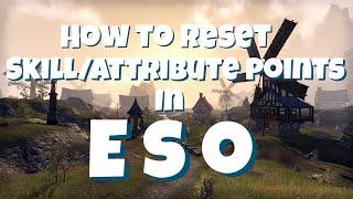 ESO How to reset skill and attribute points!