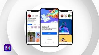 Create a Social Media App - (Design & Prototype) UI/UX Tutorial