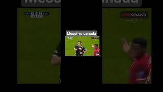 le but raté de Messi. dans le match d'Argentine vs Canada