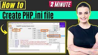 How to create php.ini file 2024 | How to 1 minute