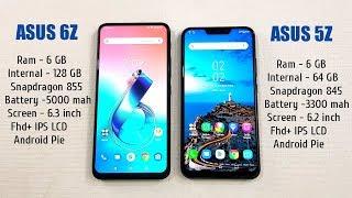 Asus 6Z vs Asus Zenfone 5Z SpeedTest | Ram Management | Camera Test