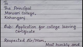 college leaving certificate application