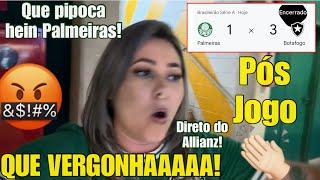  PARABÉNS PELA PIPOCADA PALMEIRAS! INACREDITÁVEL! PÓS JOGO: PALMEIRAS 1 X 3 BOTAFOGO