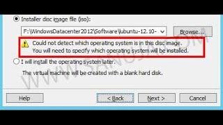 Could not detect which operating system is in this disc image|Operating system not found |VM 100%fix