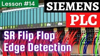 SR Flip Flop in PLC Ladder Logic | Edge detection Instruction Set