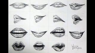 Lips Expression Drawing