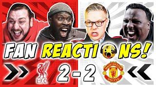 MAN UTD FANS ECSTATIC  REACTION TO LIVERPOOL 2-2 MAN UTD | PREMIER LEAGUE FAN REACTIONS