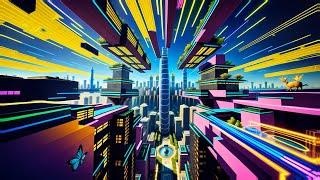 Nexxus 604 - City of the Future - Psychedelic trance mix • (4K AI animated music video)