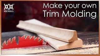 Beautify Your Home With Custom Trim Molding. Save money by making your own!