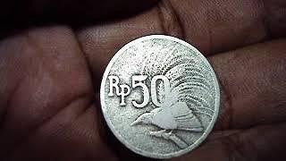 UANG-DUIT-COIN 50 RUPIAH 1971 RARE