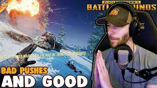 Bad Pushes and Good Pushes ft. HollywoodBob, VSNZ, & CDome | chocoTaco PUBG Squads Gameplay