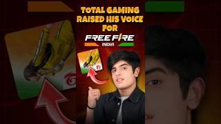 TOTAL GAMING REPLY FOR FREE FIRE INDIA #shorts #garenafreefire #totalgaming #trending #viral