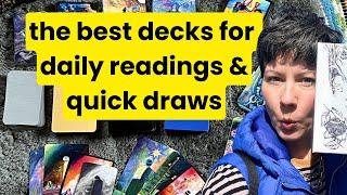 The best decks for daily readings & quick draws #tarotmap #bestdecksforreadings #tarotcollection