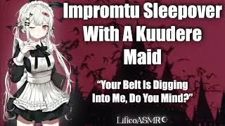 ASMR Impromptu Sleepover With Kuudere Maid (F4M)  British Accent | Lilico ASMR | Audio Roleplay