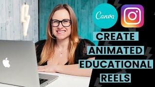 How To Animate Text Using Canva To Create Animated Educational Reels for Instagram