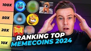 MEME Coins 100x Ranking List, Comparing Top Memecoins - Pepe, Brett, Turbo, Redo, Dog, Bonk