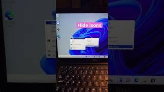 How to hide desktop icons in Windows 11 & 10 #windows #windows10 #windows11